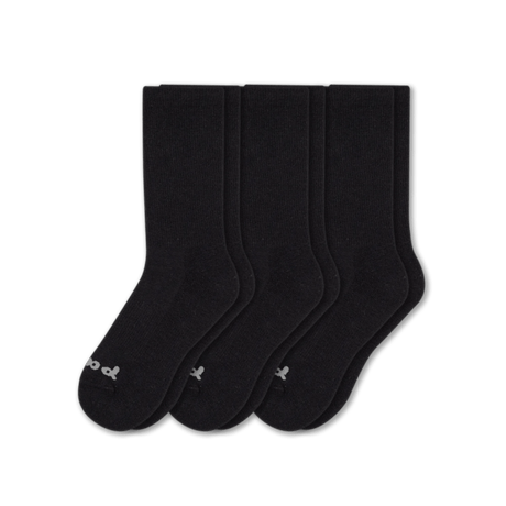 Pacas Womens Alpaca Crew 3-Pack Socks  -  Small/Medium / Black 2