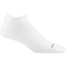 Darn Tough Mens Run No Show Tab No Cushion Ultra-Lightweight Running Sock  -  Medium / White