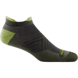 Darn Tough Mens Run No Show Tab Light Cushion Ultra-Lightweight Socks - Clearance  -  Medium / Fatigue