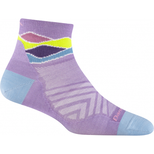 Darn Tough Womens Run Quarter Ultra-Lightweight Socks  -  Small / Lavender