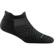 Darn Tough Womens Run No Show Tab Light Cushion Ultra-Lightweight Socks  -  Small / Black