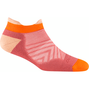 Darn Tough Womens Run No Show Tab Light Cushion Ultra-Lightweight Socks  -  Small / Canyon