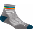 Darn Tough Womens Run Quarter Ultra-Lightweight Socks with Cushion  -  Small / Gray