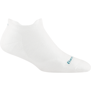 Darn Tough Womens Run Coolmax No Show Tab Ultra-Lightweight Socks  -  Small / White