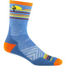 Darn Tough Mens Frontrunner Micro Crew Ultra-Lightweight Running Socks  -  Medium / Surf