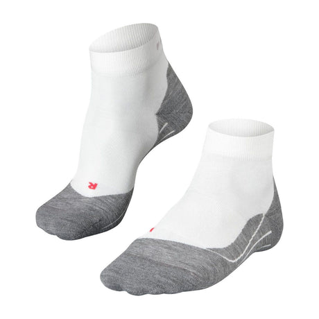 FALKE Mens RU4 Endurance Short Running Quarter Socks  -  42-43 / White/Mix