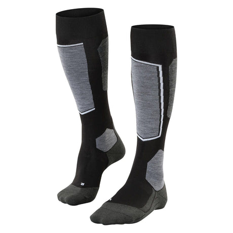 FALKE Mens SK6 Pro Skiing OTC Socks  -  39-41 / Black Mix