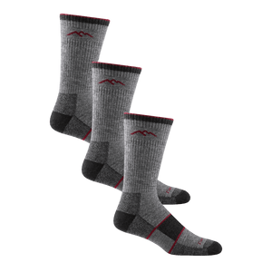 Darn Tough Mens Hiker Boot Full Cushion Midweight 3-Pack Socks  -  Large / Charcoal