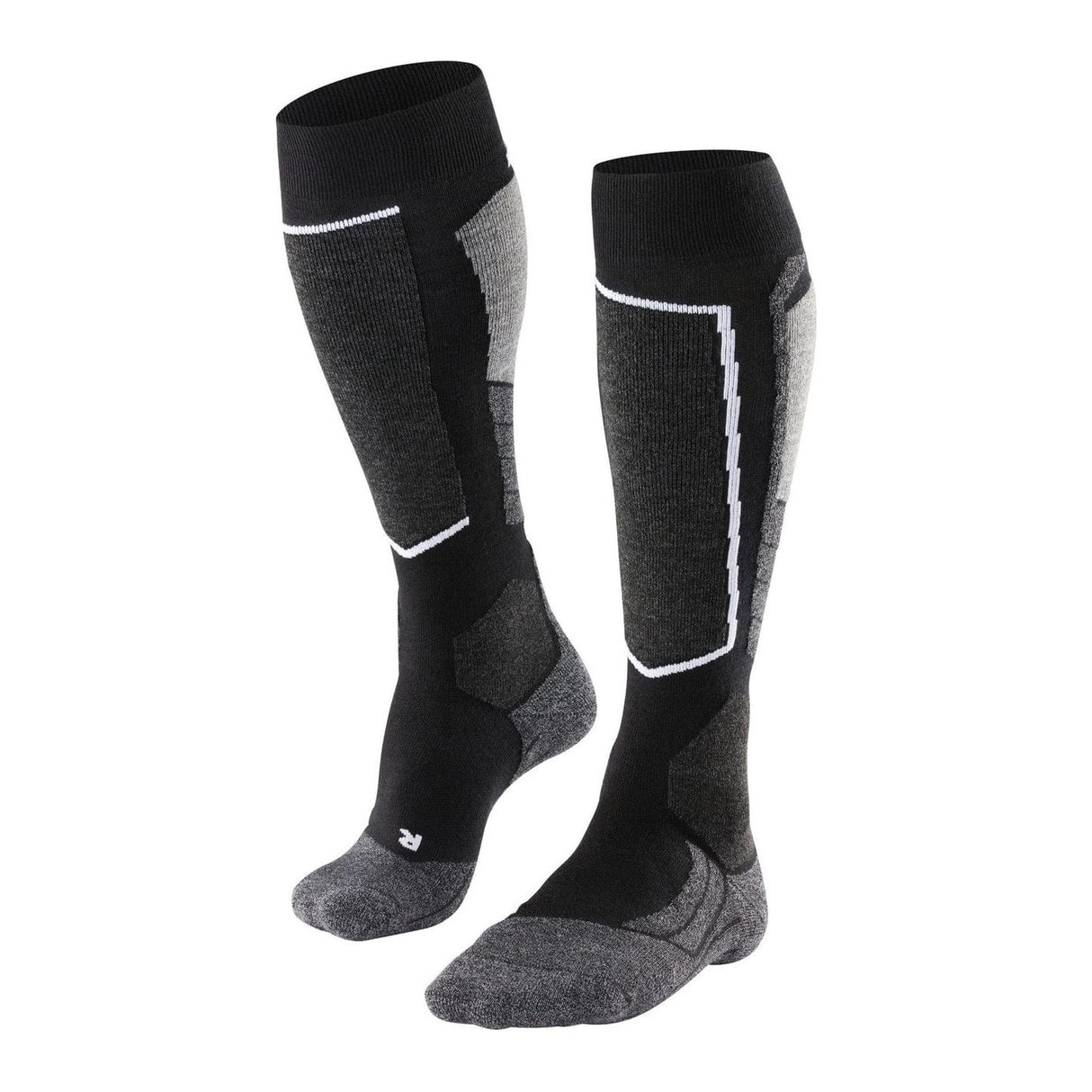 FALKE Mens SK2 Skiing Knee High Socks  -  42-43 / Black/Mix