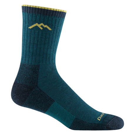 Darn Tough Mens Hiker Micro Crew Midweight Hiking Socks  -  Medium / Dark Teal