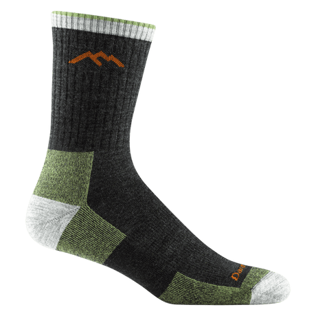 Darn Tough Mens Hiker Micro Crew Midweight Hiking Socks  -  Medium / Lime