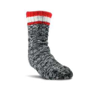 Woolrich Mens Aloe Slipper Sock Socks  -  Large / Black