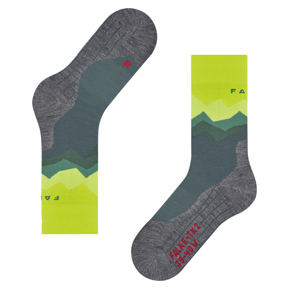 FALKE Mens TK2 Explore Trekking Crew Socks - Steel Gray
Alt Image 3