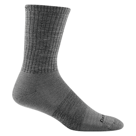 Darn Tough Mens The Standard Crew Lightweight Lifestyle Socks  -  Medium / Medium Gray