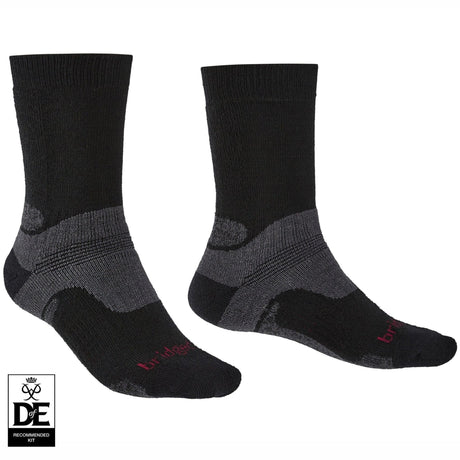 Bridgedale Mens Midweight Merino Performance Boot Socks  -  Medium / Black