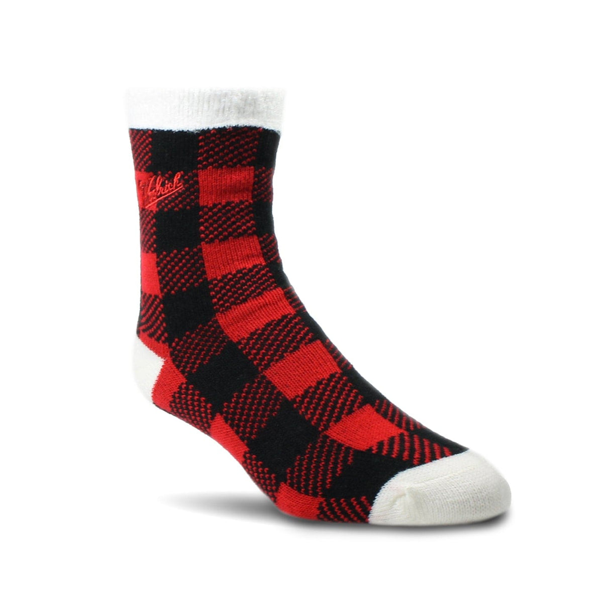 Woolrich Double Layer Buffalo Check Socks  -  Medium / Red/Black