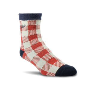 Woolrich Double Layer Buffalo Check Socks  -  Medium / Spice