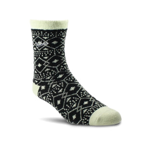 Woolrich Aloe Double Layer Southwest Stripe Socks  -  Medium / Charcoal