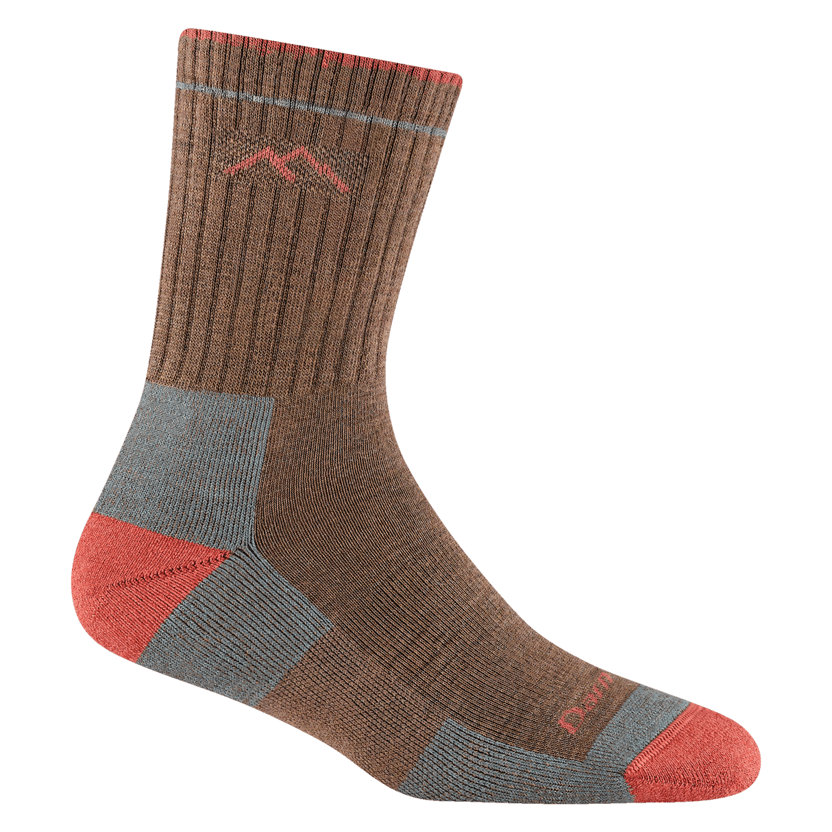 Darn Tough Womens Hiker Micro Crew Midweight Socks  -  Small / Bark