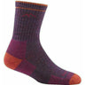 Darn Tough Womens Hiker Micro Crew Midweight Socks  -  Small / Plum Heather