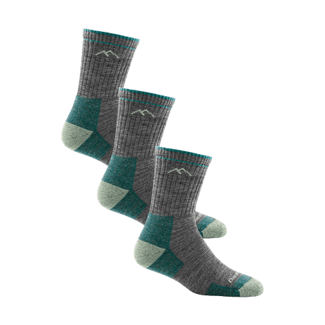 Darn Tough Womens Hiker Micro Crew Midweight 3-Pack Socks  -  Medium / Slate