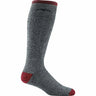 Darn Tough Mens Mountaineering Over-the-Calf Heavyweight Hiking Socks  -  Small / Smoke