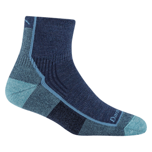 Darn Tough Womens Hiker Quarter Midweight Hiking Socks  -  Small / Blue Jay