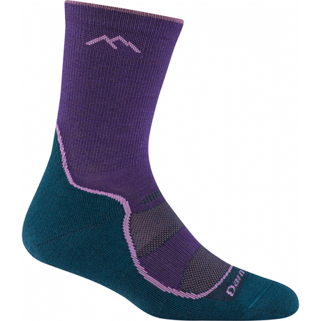 Darn Tough Womens Light Hiker Micro Crew Lightweight Socks  -  Small / Grape