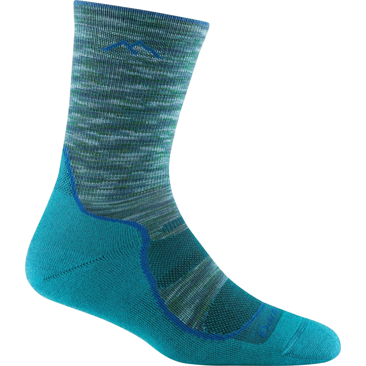 Darn Tough Womens Light Hiker Micro Crew Lightweight Socks - Clearance  -  Small / Neptune