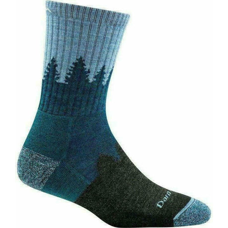 Darn Tough Womens Treeline Micro Crew Midweight Hiking Socks  -  Small / Blue