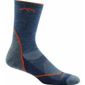 Darn Tough Mens Light Hiker Micro Crew Lightweight Socks  -  Medium / Denim