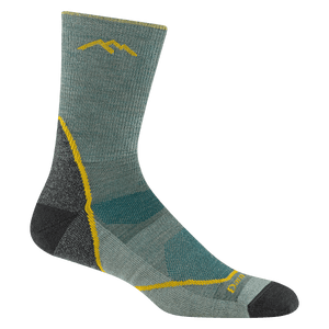 Darn Tough Mens Light Hiker Micro Crew Lightweight Socks  -  Medium / Seafoam