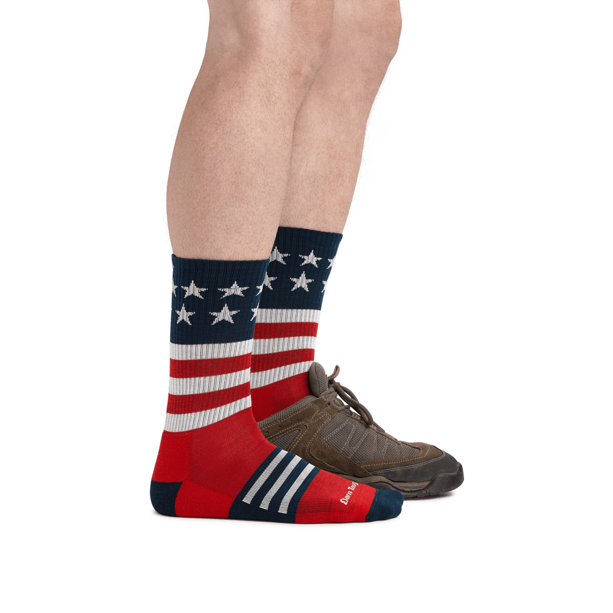 Darn Tough Mens Captain Stripe Micro Crew Lightweight Hiking Socks  - 