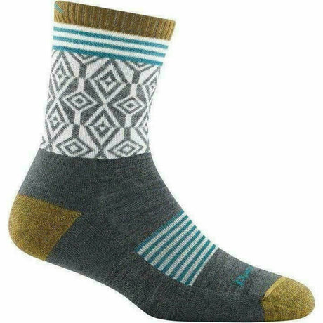 Darn Tough Womens SoBo Micro Crew Lightweight Hiking Socks  -  Small / Gray