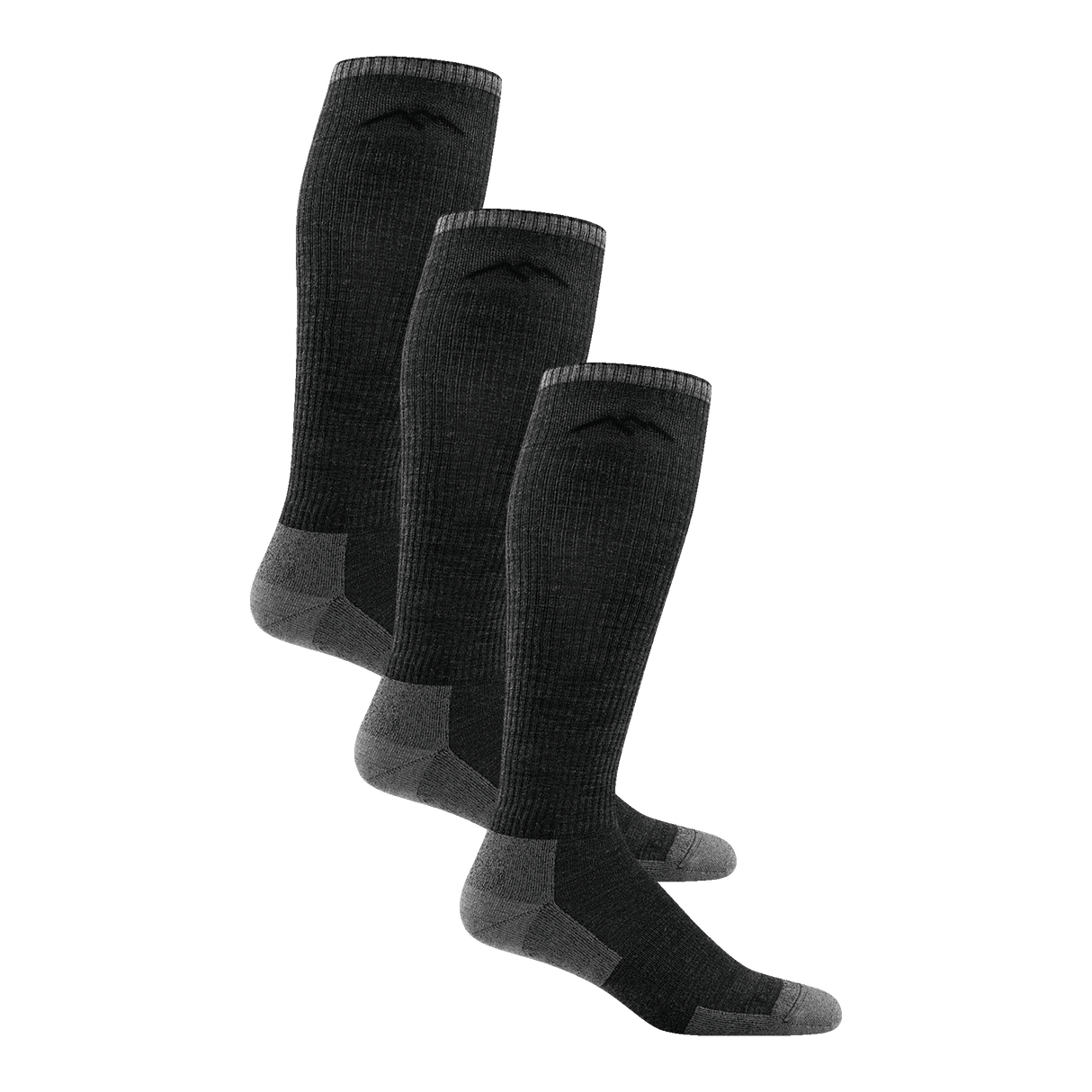 Darn Tough Mens Westerner Over-the-Calf Lightweight Work 3-Pack Socks  -  Large / Charcoal