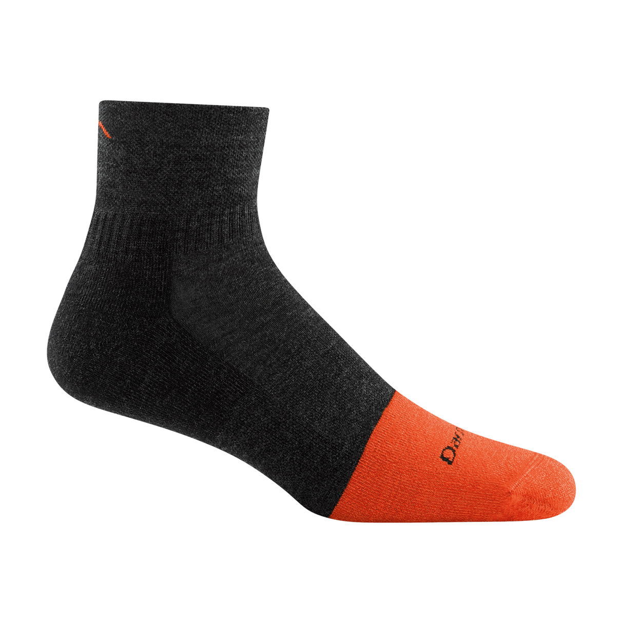 Darn Tough Mens Steely Quarter Midweight Work Socks  -  Medium / Graphite