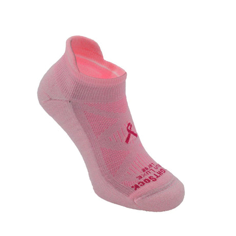 Wrightsock Run Luxe Single Layer Tab Socks  -  Medium / Pink Ribbon