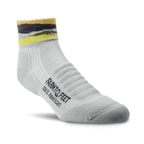 Farm to Feet Max Patch Lightweight Mini Crew Hiking Socks  -  Small / Silver