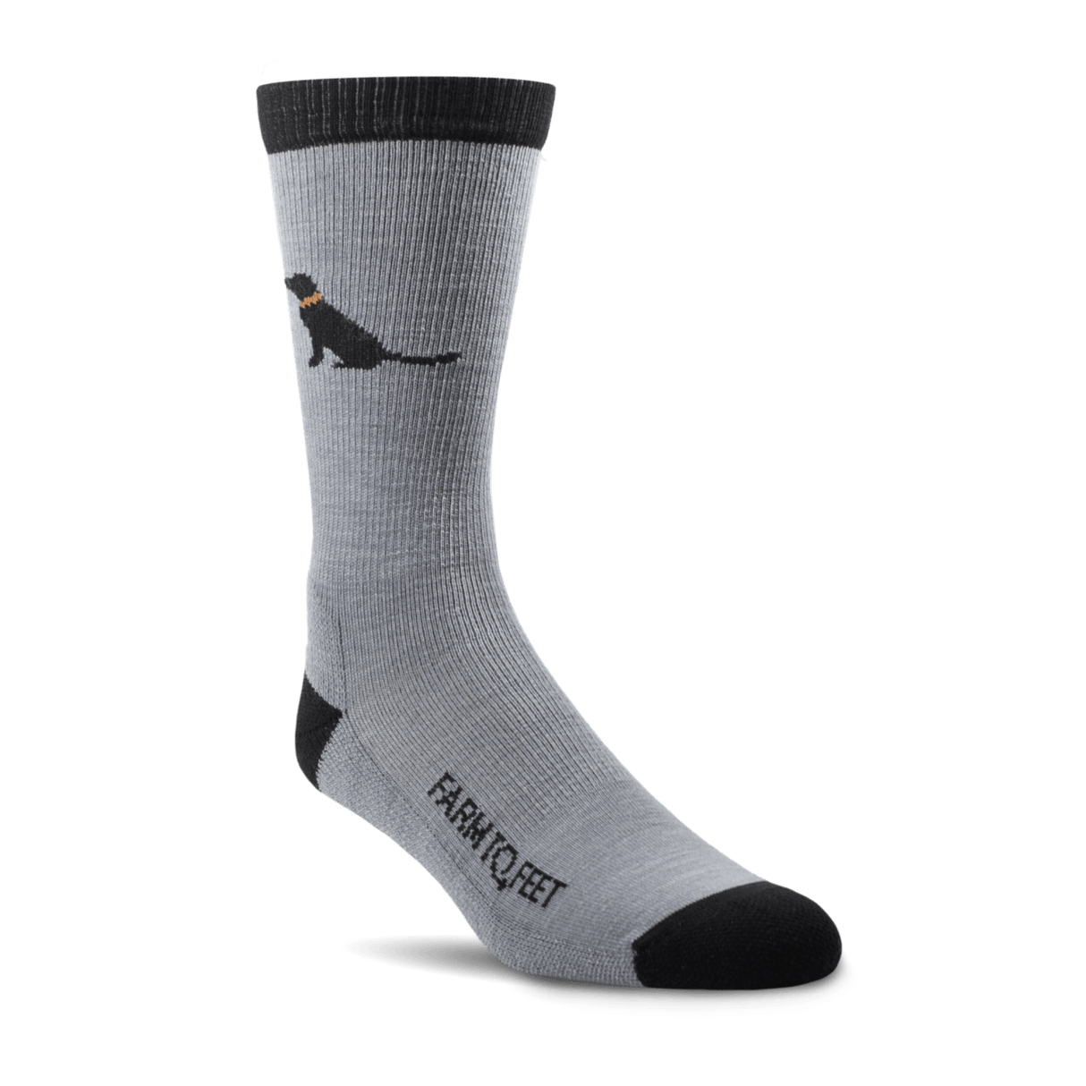 Farm to Feet Sunderland Light Cushion Crew Socks  -  Small / Black