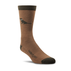 Farm to Feet Sunderland Light Cushion Crew Socks  -  Small / Chocolate