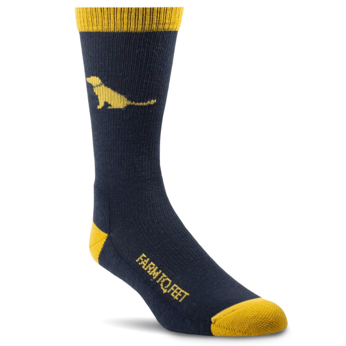 Farm to Feet Kids Sunderland Everyday Light Cushion Crew Socks  -  Small / Yellow