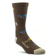 Farm to Feet Yellowstone Light Cushion Crew Socks  -  Medium / Turkish Coffee