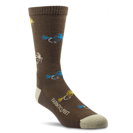 Farm to Feet Yellowstone Light Cushion Crew Socks  -  Medium / Turkish Coffee