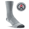 Farm to Feet Unity Blaze Trail Light Targeted Cushion 3/4 Crew Socks  -  Small / Charcoal