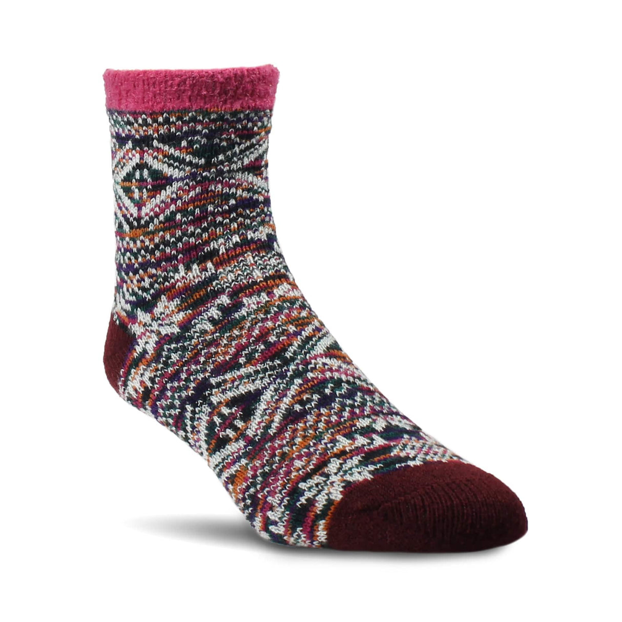 Woolrich Double Layer Cozy Socks  -  One Size Fits Most / Maroon