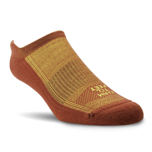 Farm to Feet Austin Light Cushion Tab Socks  -  Medium / Molten Lava/Buttercup