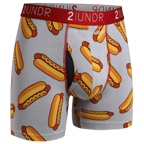 2UNDR Mens Swing Shift 6" Boxer Brief Prints  -  Small / Wieners