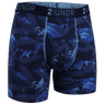 2UNDR Mens Swing Shift 6" Boxer Brief Prints  -  Small / Blue Storm