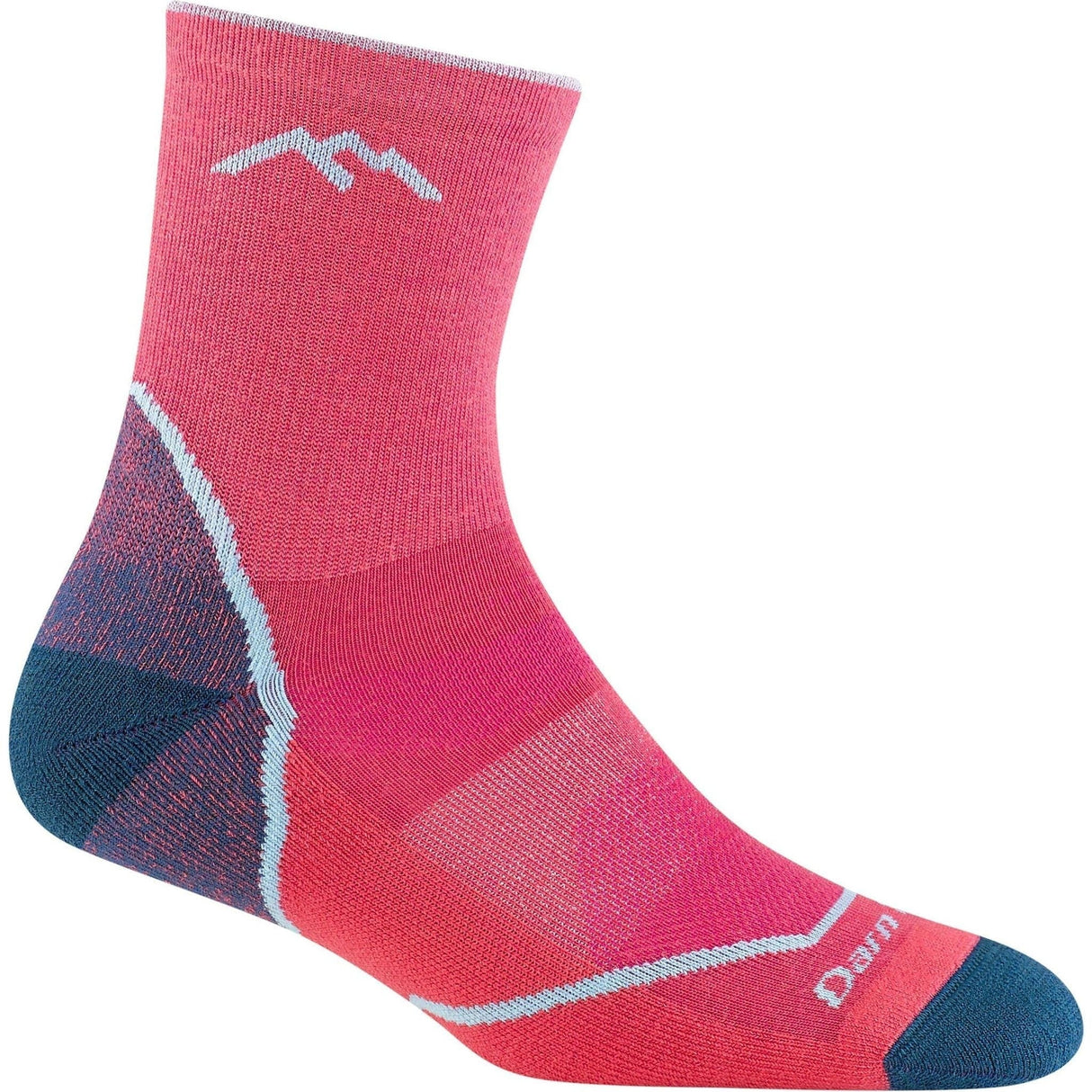 Darn Tough Kids Light Hiker Micro Crew Lightweight Socks  -  Small / Raspberry