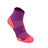 Wrightsock Racer Single Layer Quarter Socks  -  Small / Plum/Pink